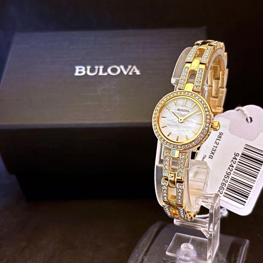 Used [Noble] BULOVA/Bulova/Ladies' watch/Stylish/Display item special price/Luxury/Gold color/Gorgeous/Elegant/Gift/Beautiful