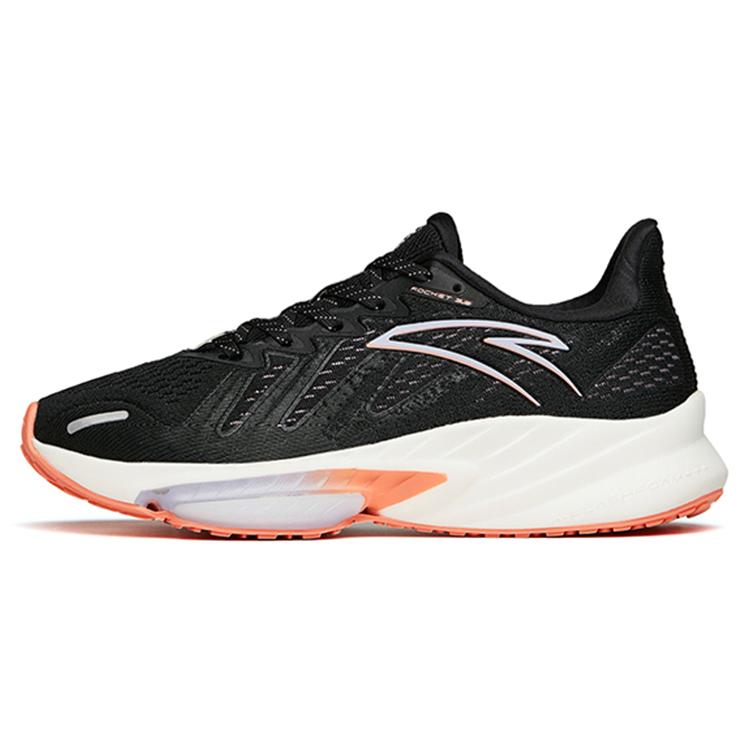 

new Anta Rocket 3.0 Cushioned Slip Resistant Abrasion Resistant Low Top Running Shoes Women s Black Purple Gray 36