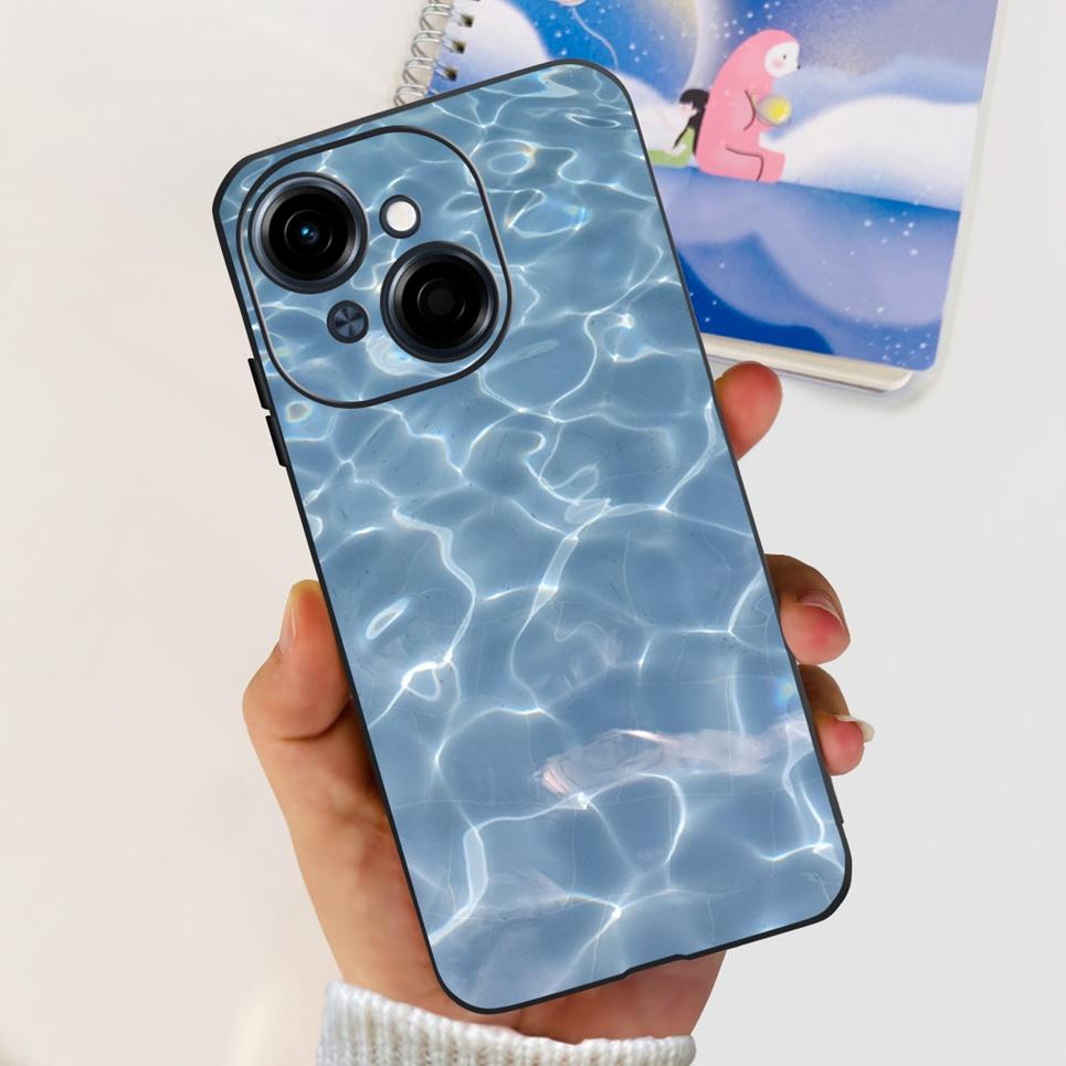 For Tecno Spark GO 1 / Spark GO 2025 / Pop 9 Phone Cover Case Cool Cartoon Dragon Space Man Cute Cat Funda Soft Black Silicone