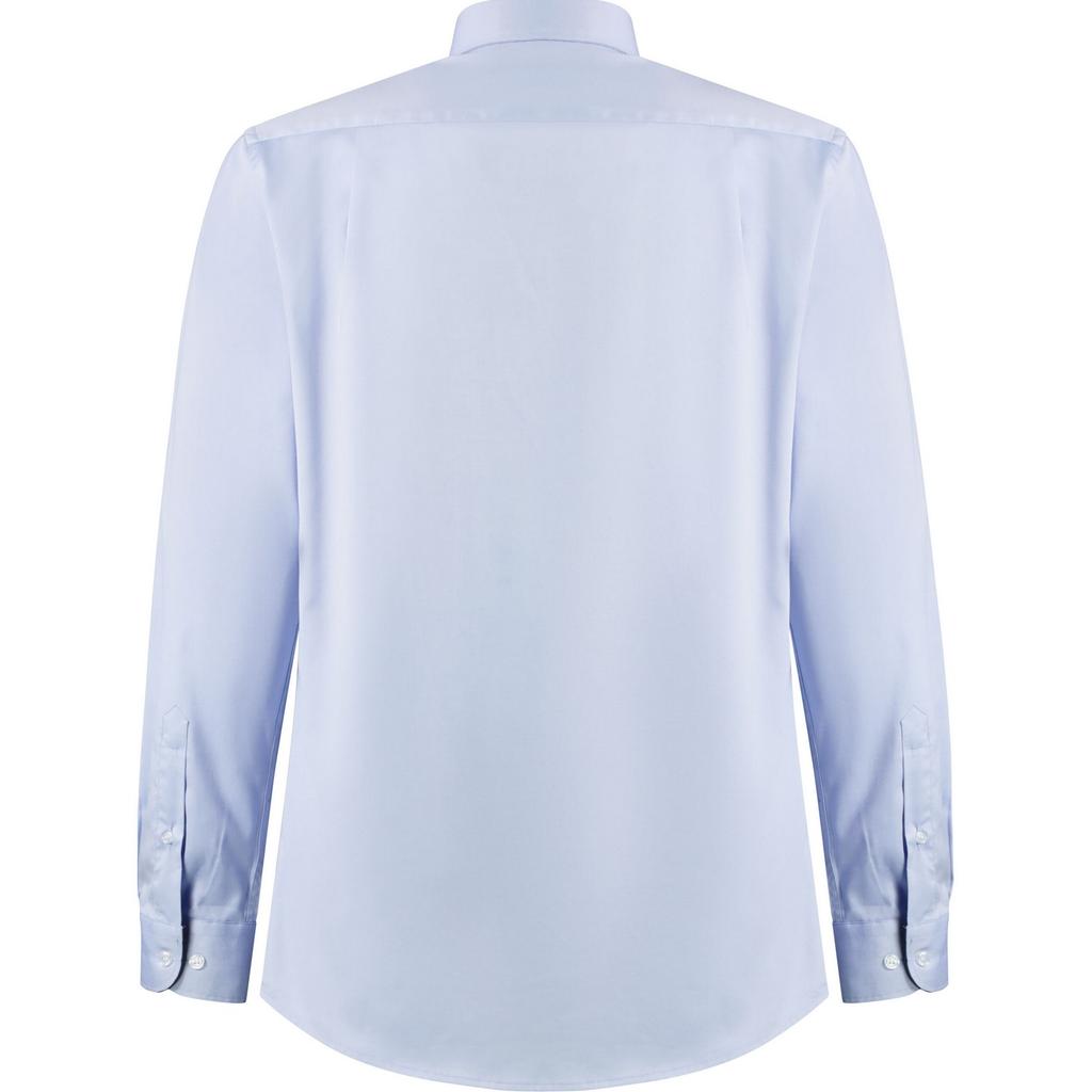 Kustom Kit Mens Premium Contrast Oxford Tailored Shirt