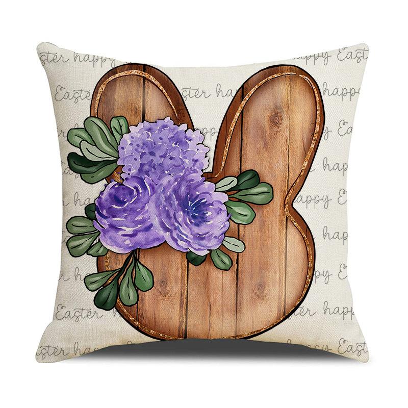 

New Easter Pillow, Simple and Versatile Car Cushion, Home Holiday Atmosphere Decoration Pillow Cover 45 * 45Cm (excluding pillow core)