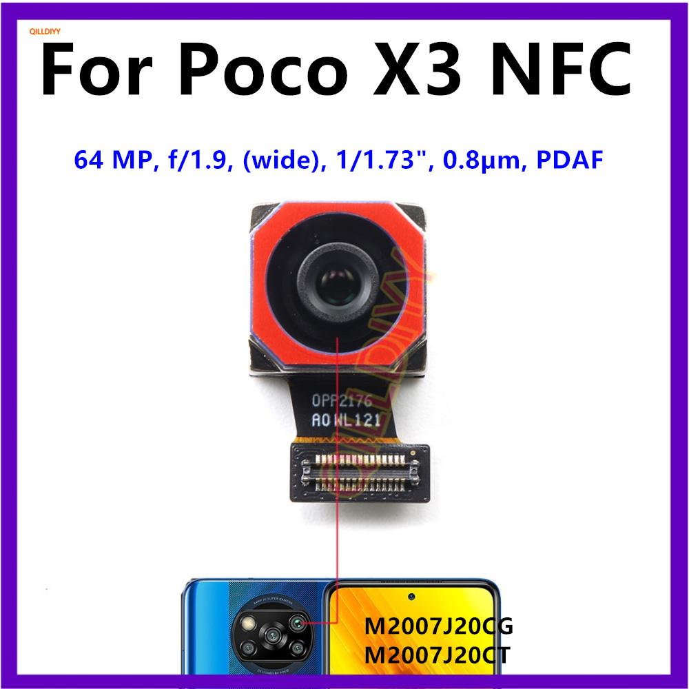 Front Rear Camera For Xiaomi Poco X3 Pro NFC GT Facing Frontal View Selfie Backside Flex Small Back Camera Module Parts Macro