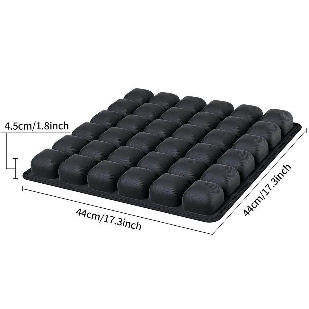 1 pièce Coussin de siège gonflable réglable à coussin d'air 3D ergonomique Coussinet de soulagement de la pression et de soutien lombaire pour voiture Siège de bureau Fauteuil roulant