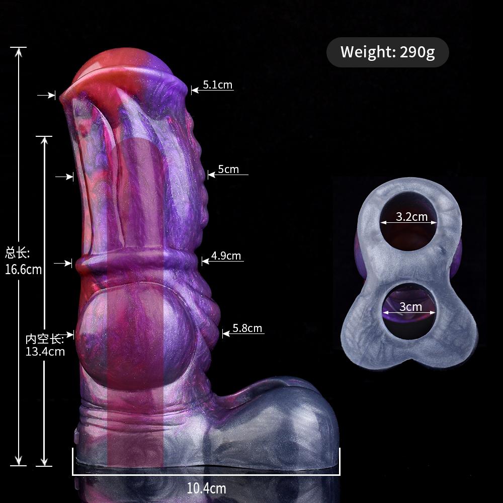 Silicone Delay Ejaculation Cock Sleeve Enlarger Reusable Soft Big Knot G-spot Stimulator Penis Sleeve Extender Sex Toys for Men