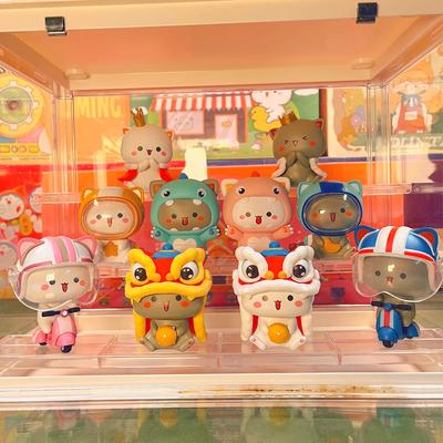 Originele MITAO Kat 3 Seizoenen Blind Box Gelukskat Schattig Verrassingsfiguur Cartoon Model Pop Mystery Box Speelgoed Kawaii Verjaardagscadeaus
