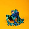 Stampa 3D Simulazione Rana di Fiume Articolata Rana Mobile Ornamenti Cucina Decorazione Casa Ufficio Animale Scrivania Giocattolo Magnete per Frigorifero