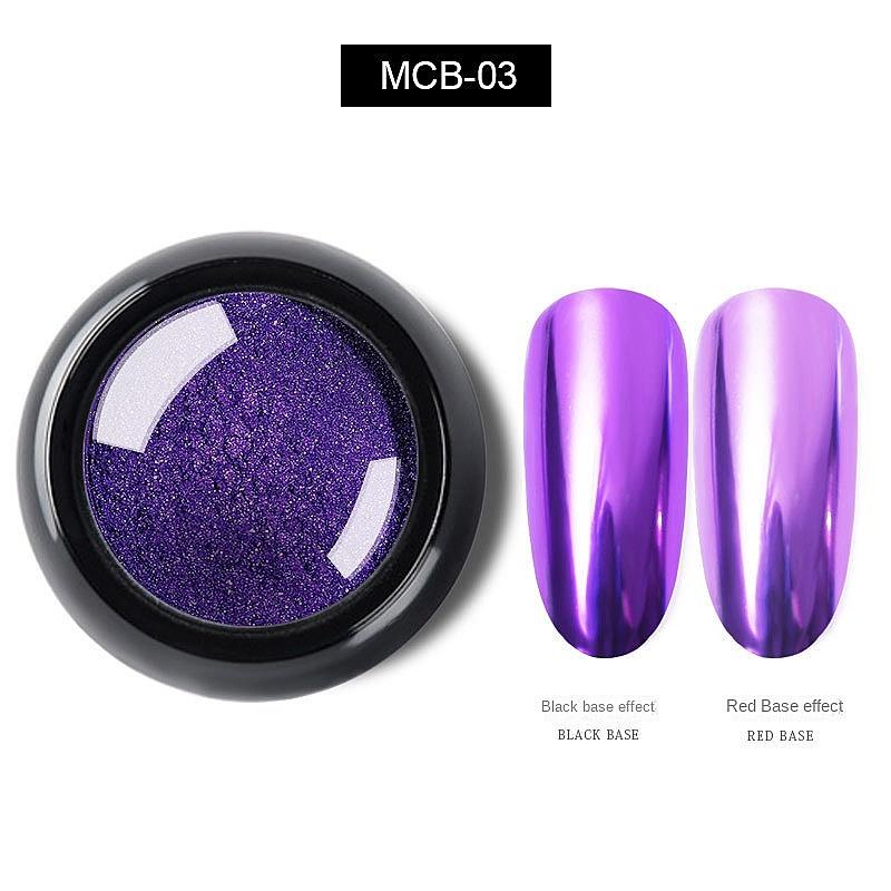 Nail Titanium Powder Mirror Flour Solid Color Electroplated Magic Mirror Powder Nail Sparkling Powder