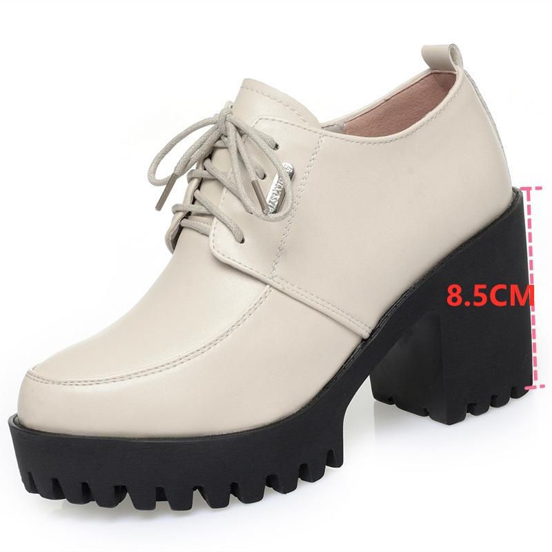 Høye hæler Kvinner Vårsko Kvinner Plattform Mote Kvinners Kjole Sko