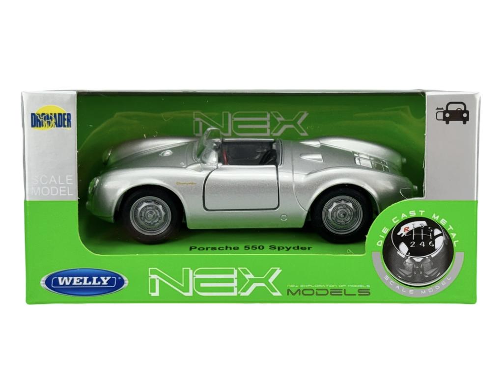 WELLY PORSCHE 550 SPYDER SILVER 1:34 43816