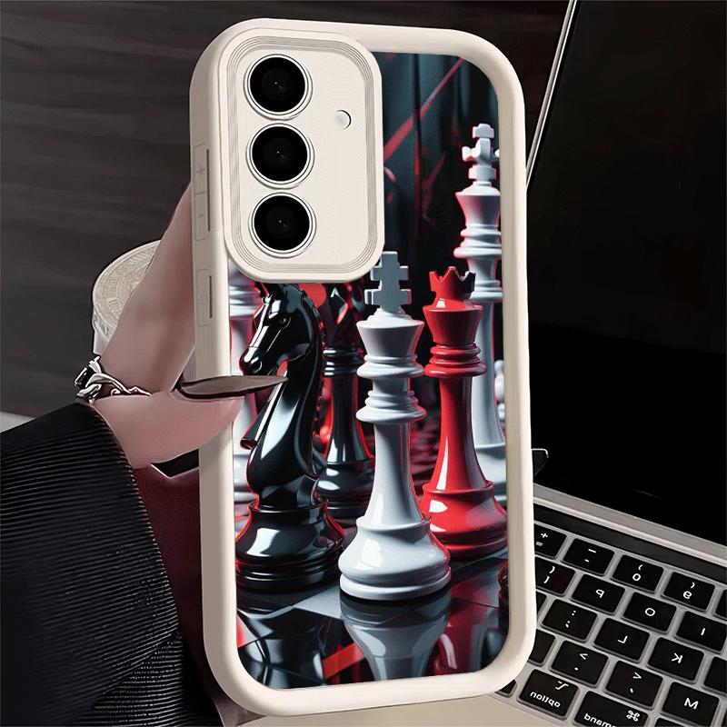

Phone Case for Samsung Galaxy S26 S25 Ultra S24 FE Competitive Chess Game Shell S23 Plus S22 + S21 S20 5G Soft Silicone Funda Samsung S20 Ultra