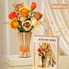 Kreative Rose Orchidee Ewige Blume Topf Pflanzung Bausteine Sonnenblume Lotus Romantische Blumen Steine Spielzeug Valentinstag Geschenk
