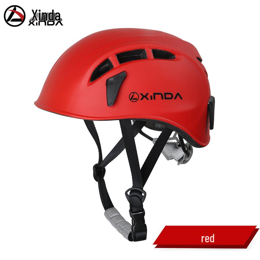 

Многоцелевая каска для альпинизма и безопасности Xinda красный