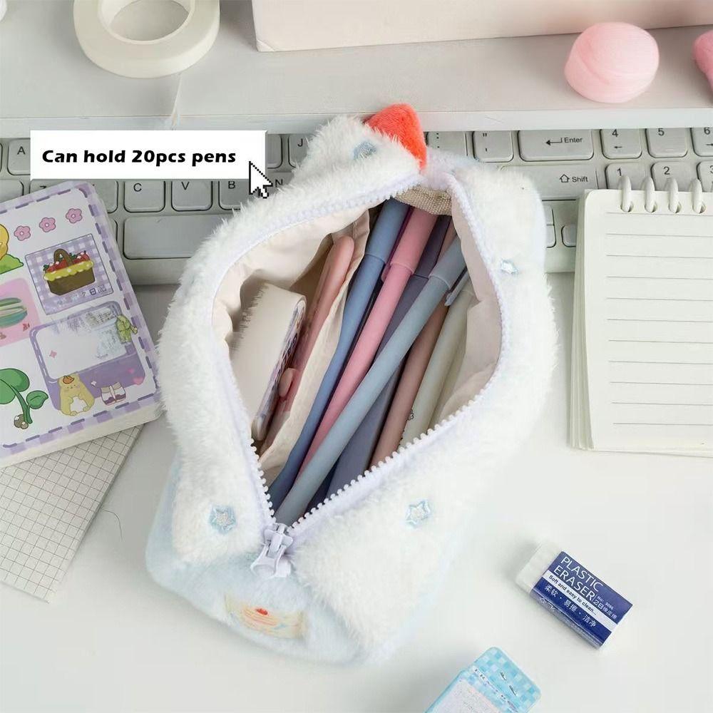 Portable Pencil Case Star Pattern Stationery Storage Bag Durable Pen Pouch School Supplies