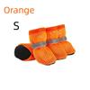 Summer Breathable Mesh Puppy Shoes 4Pcs Set Soft Anti-Slip Sole Adjustable Paw Protector Boots for Pet Outdoor Camping