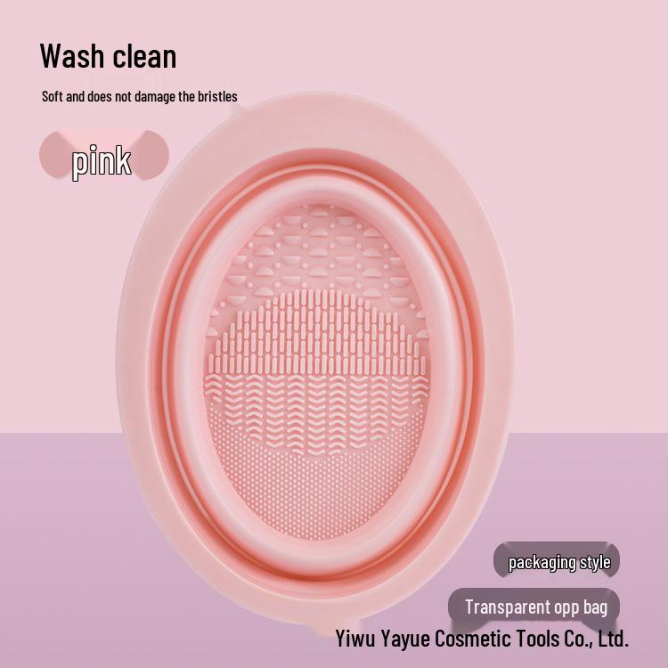 Customized Cross-border Makeup Brush and Sponge Cleaner Set - Folding Silicone Wash Brush 