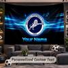 Wall Hanging Tapestry Custom NameMillwall FC Pattern Personalized Printed Fabric Wall Decor