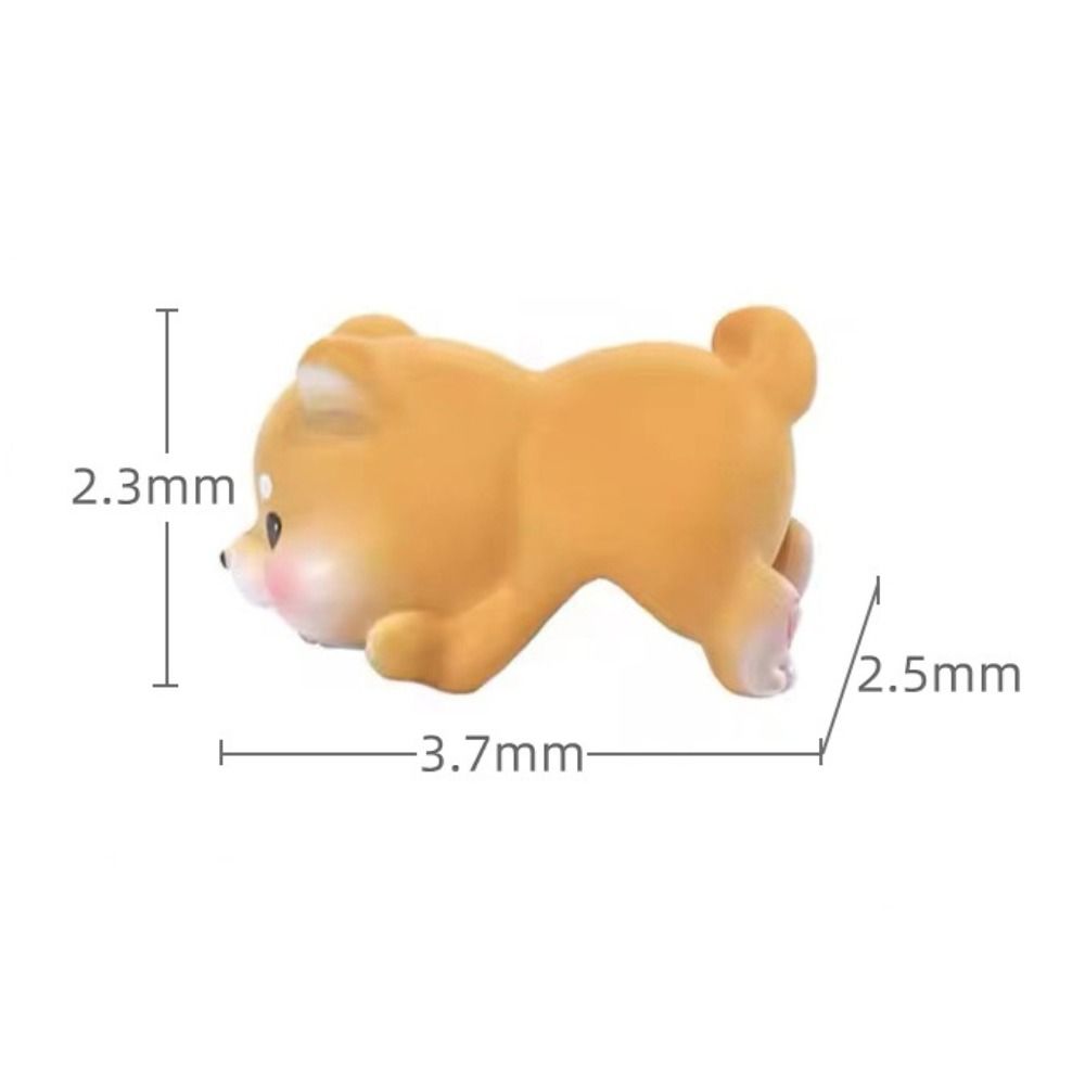 TV Screens Animal Ornament Model Desktop Edges Dog Cat Figurines  Car Interior Decoration