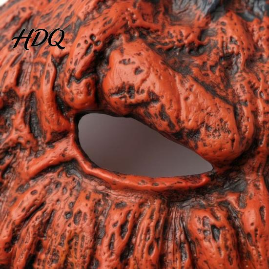 No Sweat Halloween Face Mask Pumpkin Mask, Scary Jack O Lantern for Party, Lightweight Horror Cosplay Adults, Adjustable Strap Trick or Treat
