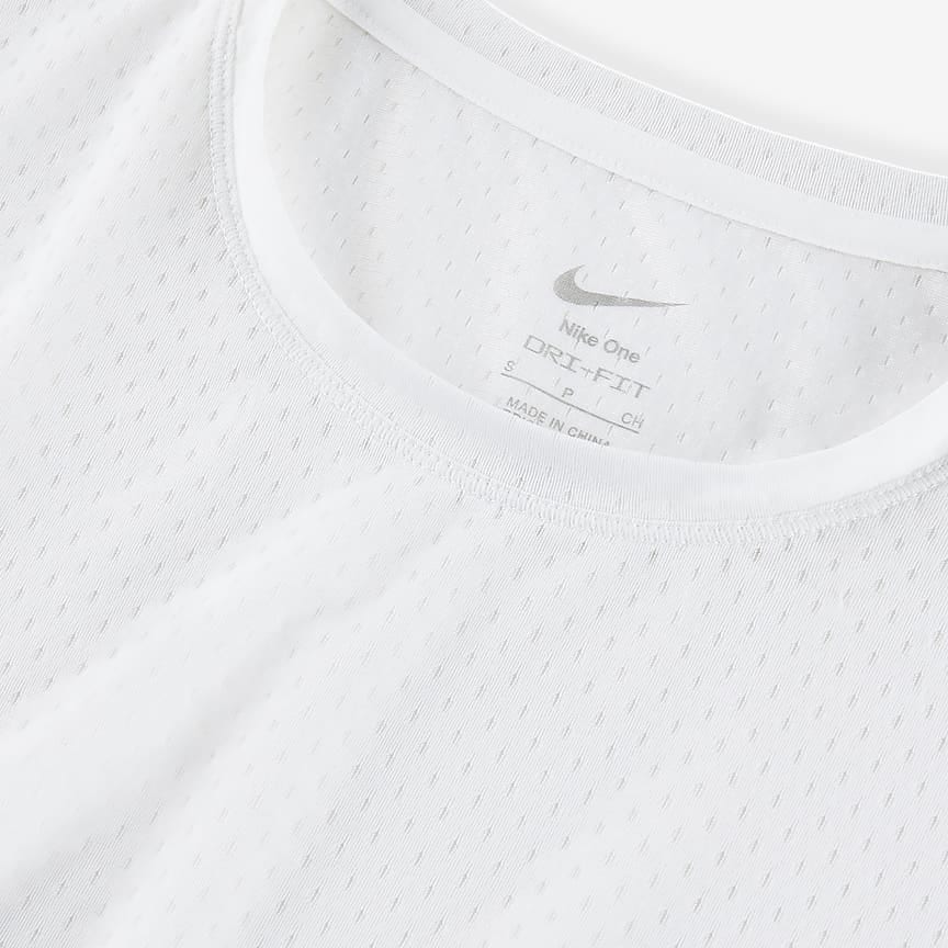 Nike One Classic Breathable Women's Dri-FIT Short-Sleeve Top White FN4118-100