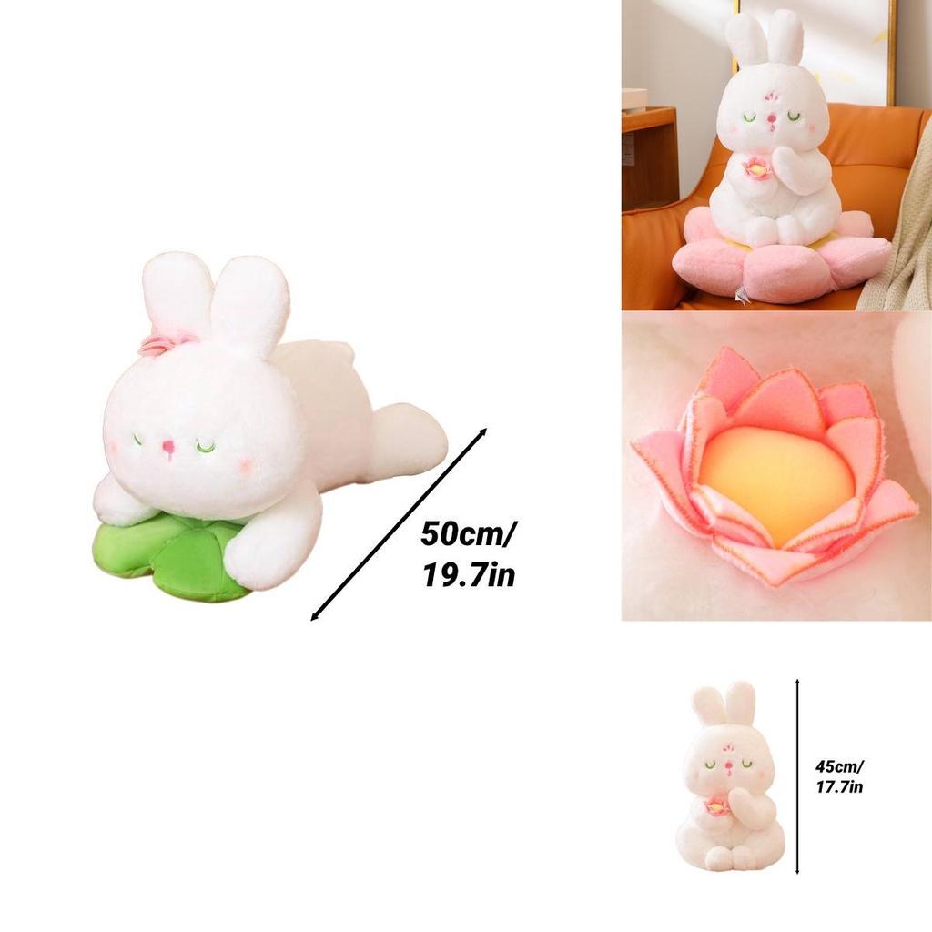 New Bunny Plush Toy Doll Soft And Fluffy Lotus Seat Cushion Sitting Rabbit Ideal Gift For Kids Bunny Plush)