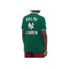 Polo Ralph Lauren Buchstabenlogo Gestreiftes Muster Pullover Kurzarm Poloshirt Herren Poloshirts Grün 710810495-001