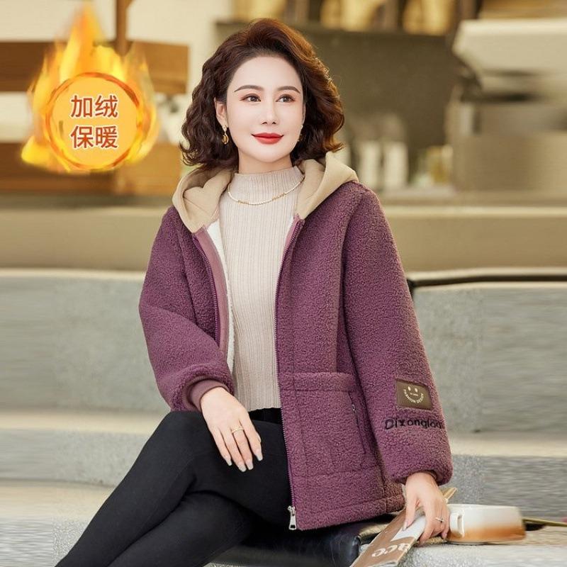 Winter Granular Coat Velvet Padded Jacket New Thickened Padded Coat Lamb Wool Warm Padded Jacket