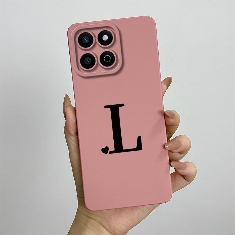 Funda for Honor 200 Smart Case Camera Lens Protection Cute Letters Silicone Shockproof Phone Cover for Honor 200 Smart 5G Capa