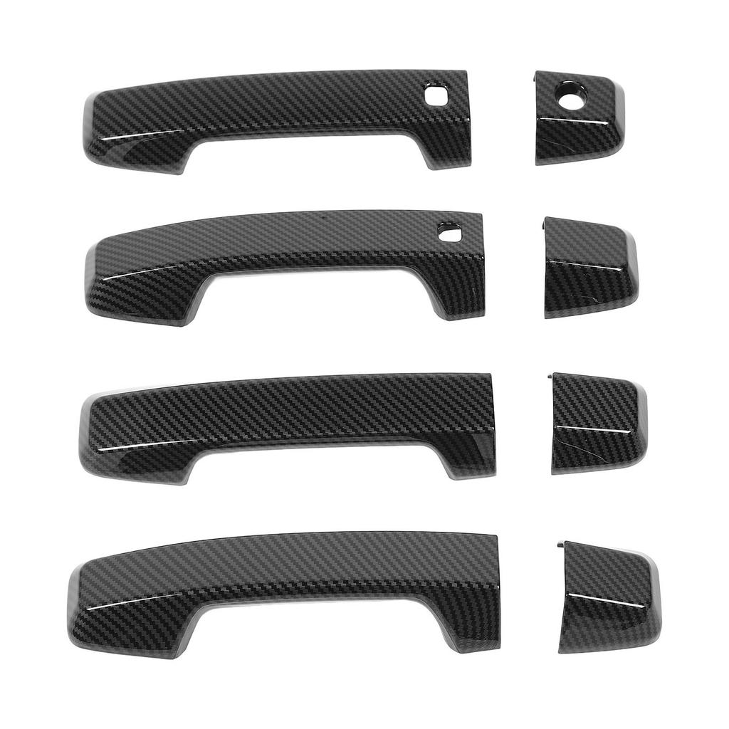 4 Sätze Außentürgriffabdeckung Kohlefaser-Stil Kratzfestes ABS Außentürgriff