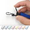 Open Industrial Loop Clips for Name Tags, Lanyards, Neck Straps, String, Detachable, 10-Piece Set, Blue, NX-8-BU