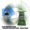 Squirrels Proof Outdoor Bird Feeder Metal Construction Feeding Ports Weatherproof Roof Design For Finches