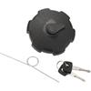 ACROPIX Plastic Locking Gas Cap Lock Fuel Tank Cap Black Fit for Mercedes-Benz Actros 1831-1846 with Keys No.A0004700405 - Pack of 3