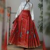 Elegant Hanfu-drakt for kvinner i kinesisk sangdynastistil for daglig vårsommer med skjørt med hesteansikt