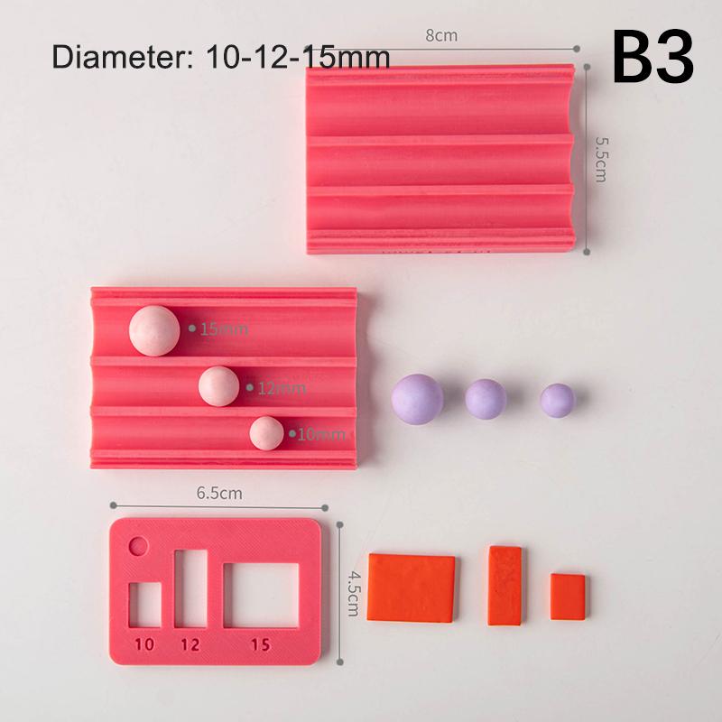 

4-15 мм Многоразмерный Инструмент для изготовления шариков из полимерной глины, Форма для раскатывания бусин, Форма для шариков из глины, Формовщик и резак для сфер из глины, Сделай сам для серег, ожерелий, ювелирных изделий B3