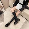 Fashion Autumn Winter Punk Style Woman Knee High Boots Shoes Ladies Platform Thick Bottom Knight Long Botas