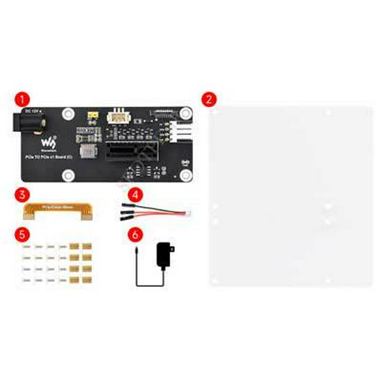 

Raspberry Pi 5 PCIe FFC до стандартного слота PCIe x1 Плата розширення - Сумісна з різними PCIe розширеннями