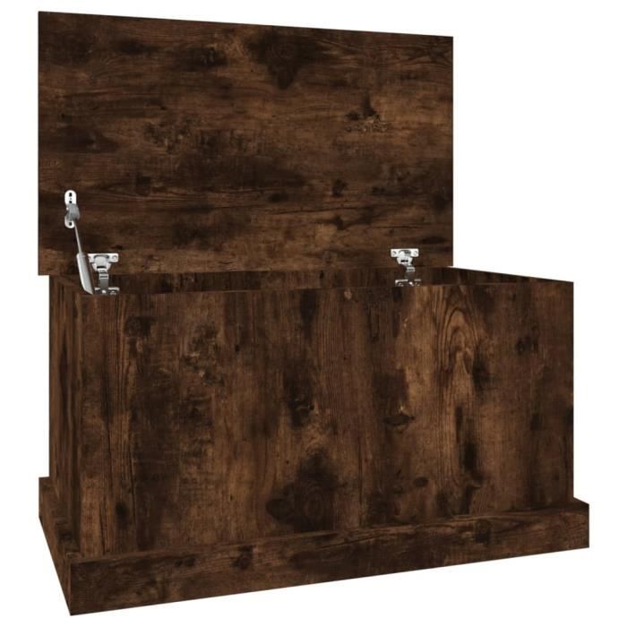 VidaXL Boîte de rangement chêne fumé 70x40x38 cm bois d'ingénierie 816509