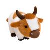 Cartoon Simulation Cow Doll Plush Toy Brown Cow Calf Doll Children Accompany Soothing Puppet