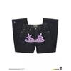 Mens Straight Fit Denim Jeans With Embroidered Hip Hop Print Mid-Rise Casual Streetwear Trousers Fall