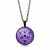 anime merchandise Naruto Sharingan Pendant Necklace Men Women Versatile Circular accessories Sweater Chain toys gifts for kids