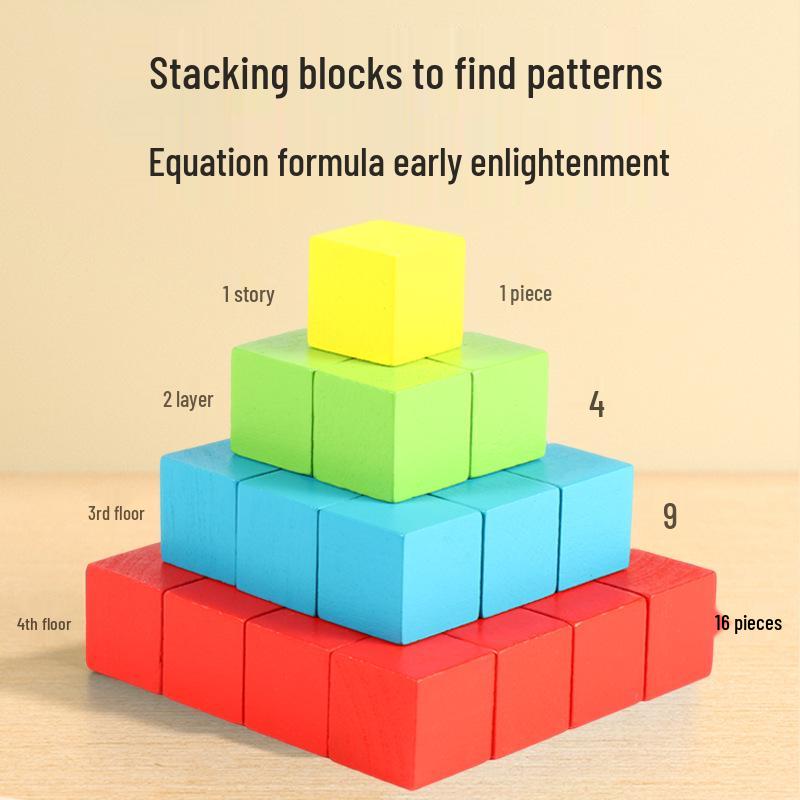 2 cm große Geometrie-Würfelblöcke für den Mathematikunterricht in der Grundschule