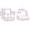 Outdoor Sofa Set with Cushions 3 Pcs White and Light Grey