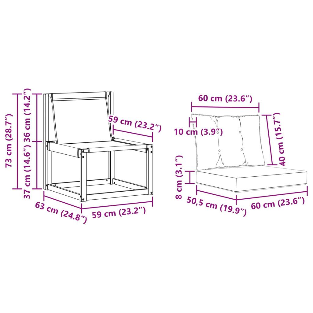 Outdoor Sofa Set with Cushions 3 Pcs White and Light Grey