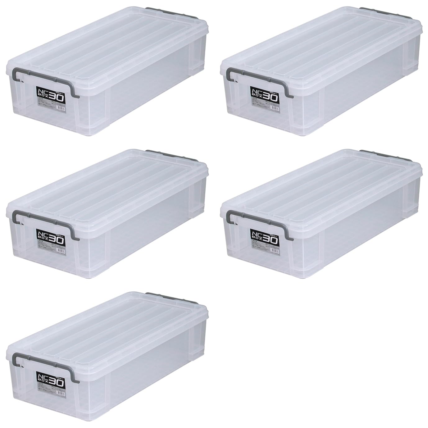 

JEJ Astage Storage Box Made in Japan NC Box Stacking Toy Box 34 x Depth x Height Set of 5 #30 [Width 71.5 18cm]