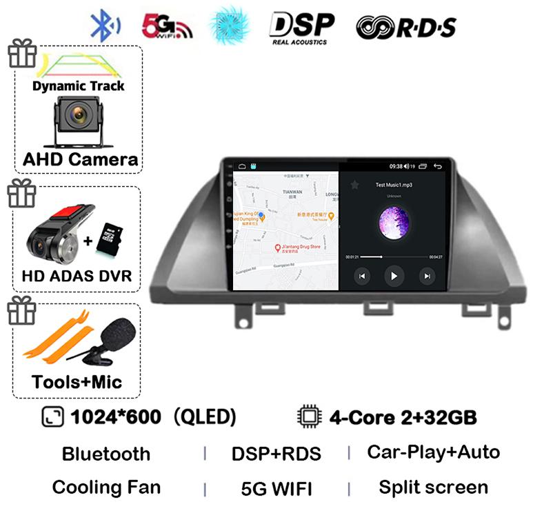 Android 14 Auto Carplay For Honda Odyssey 2005 - 2010 Screen Car Radio Stereo GPS Navigation Multimedia Video Player WIFI 4G DSP