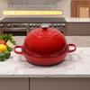 Pot à pain et de cuisson polyvalent en fonte émaillée de haute qualité, compatible avec tous les types de cuisinières