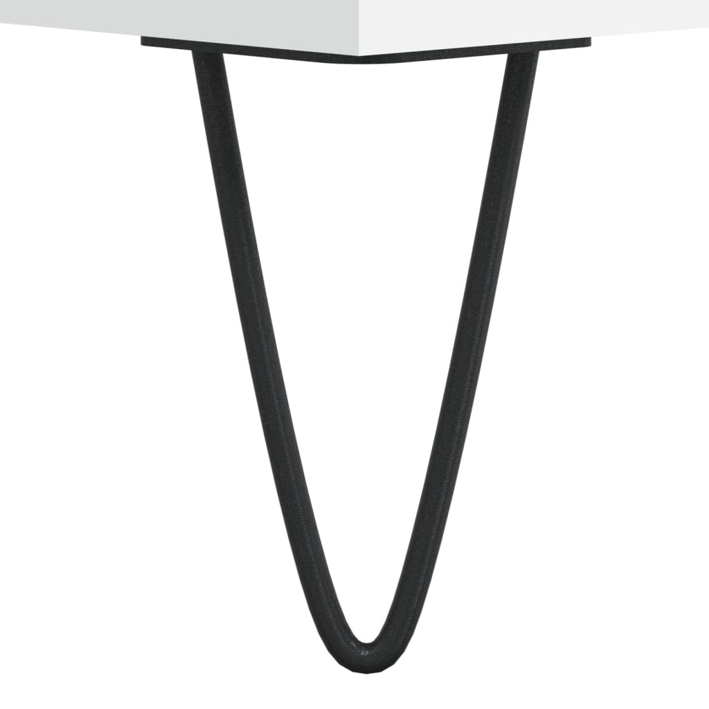  Coffee Table, White, 90x60x35 Cm, Wood-based Material