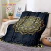 3D Mandala Yoga Flower Bohemia Meditation Nature Soft Flannel Blankets,Throw Blanket Comfortable Blanket for Picnic Beds Bedroom