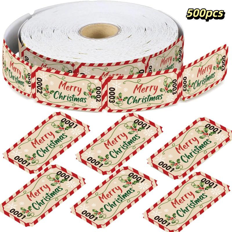 Colorful Tearable Raffle Tickets Double Rolls Admission Ticket, For Events, Competitions, Classroom Rewards, Carnivals