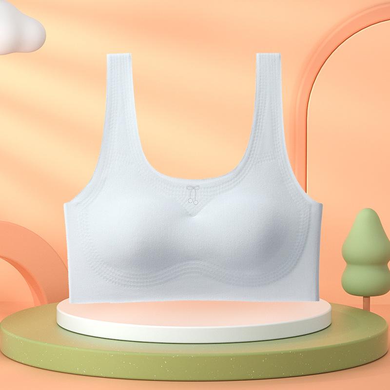 Children's development period, primary school students seamless vest, junior high school students, adolescence, less bra summer