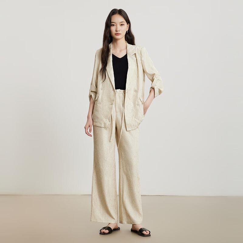 GECIN Women's Spring/Autumn Wide-Leg Straight Casual Trousers